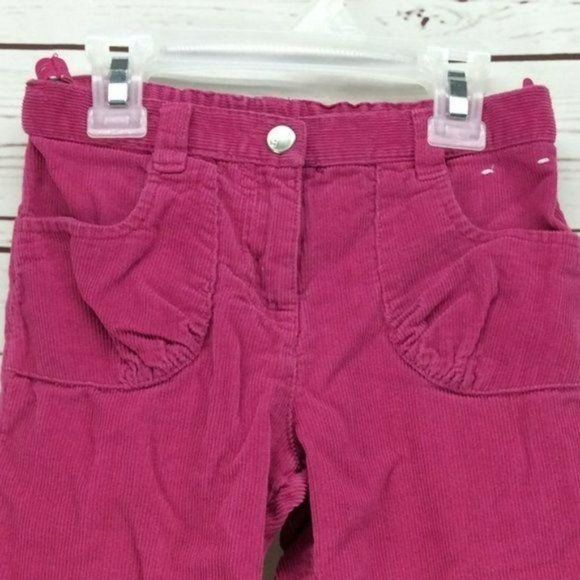 Gymboree Girls Pink Bell bottoms Floral Elastic Pullon Corduroy Pants Size 2T - Picture 4 of 8